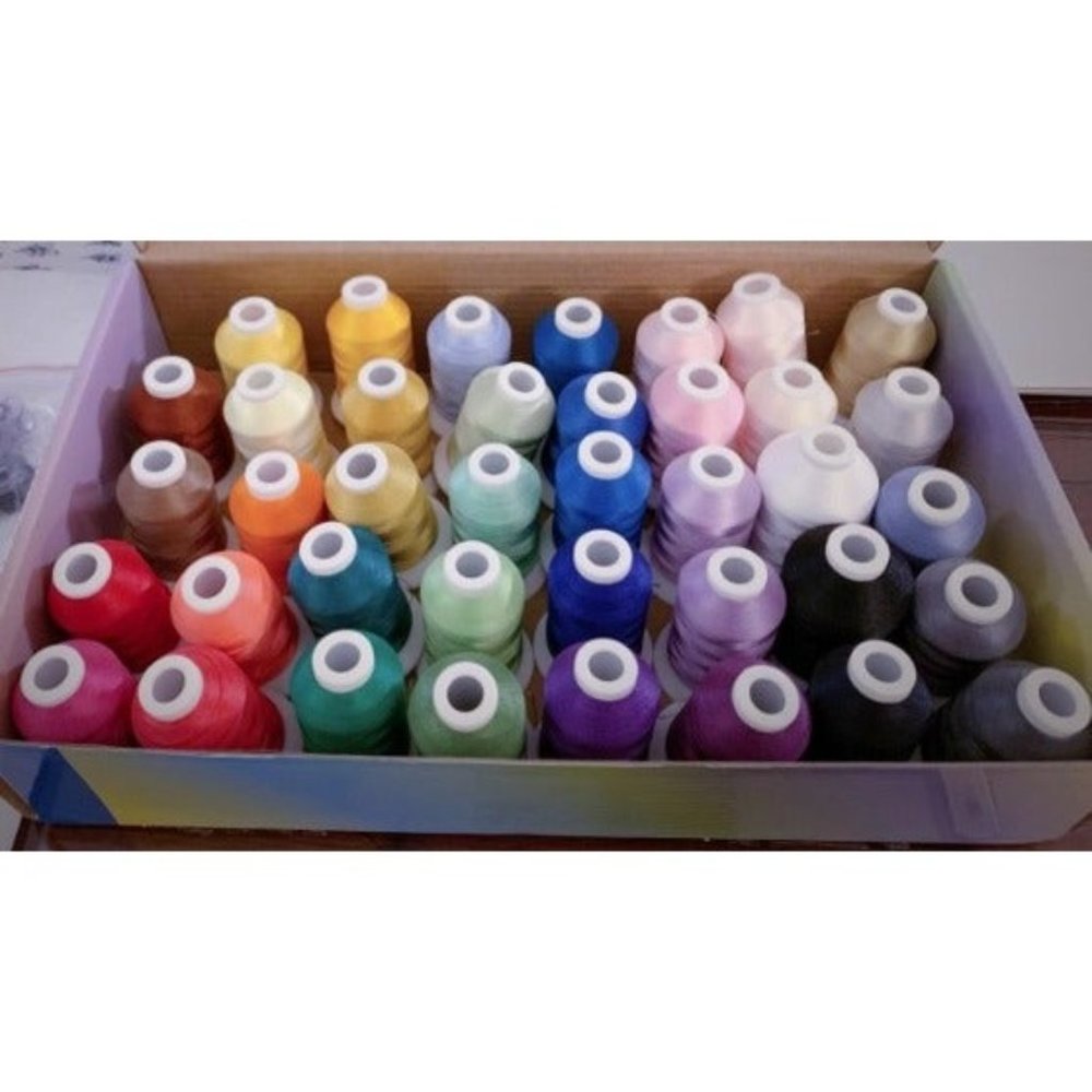 60WT Sewing Embroidery Machine Thread Kit - 40 Colors 1100 Yards Spool
